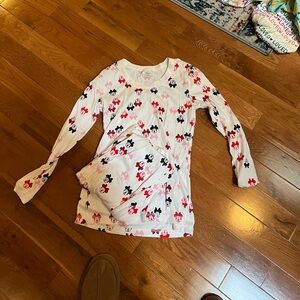 Disney Hanna Andersson Disney Minnie Mouse Long John Pajamas worn once medium